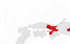 対応エリアの日本地図