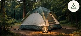 Tent site under the trees